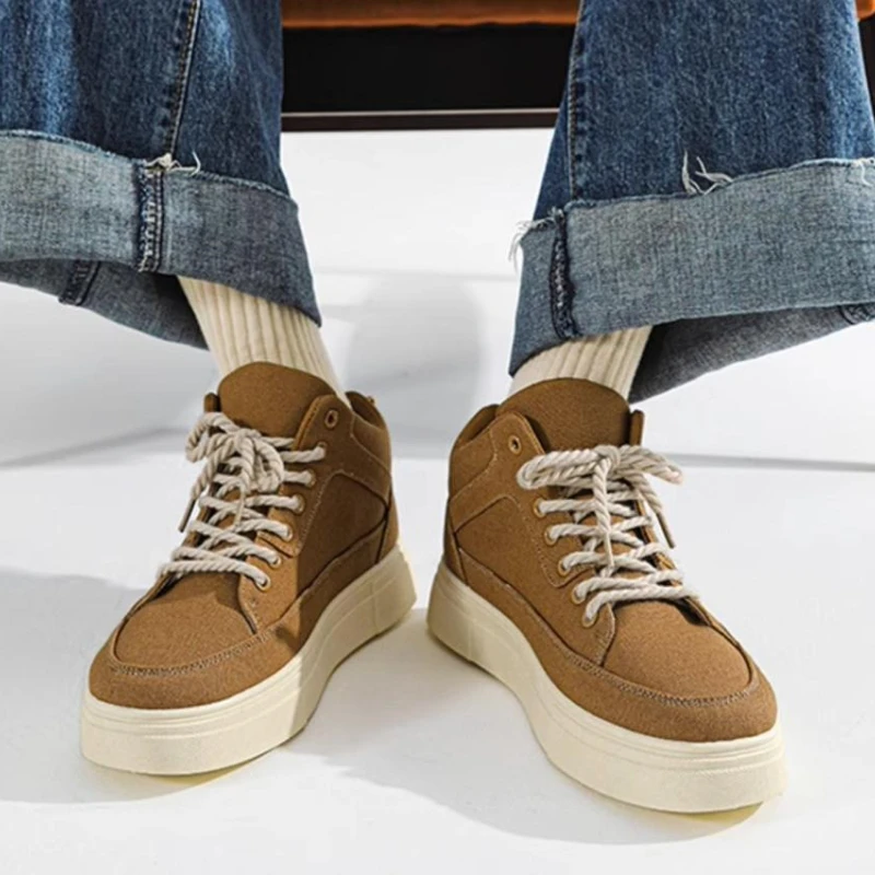 Men'S Shoes Height Increase - Męskie trampki na grubej podeszwie, podwyższające,