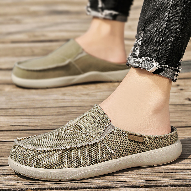 Men'S Shoes Slip On - Męskie buty płócienne wsuwane, męskie buty