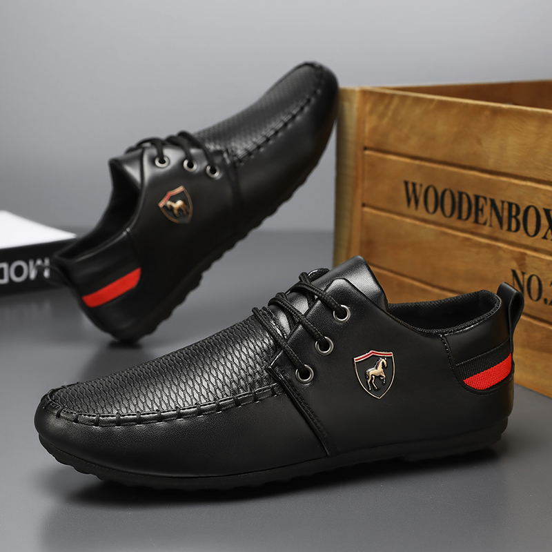 Men Shoes Boss - Męskie mokasyny w jednolitym kolorze, biznesowe,