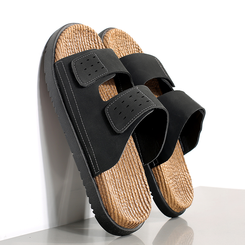 Men'S Shoes Slip On - Designerskie męskie sandały letnie ze skóry