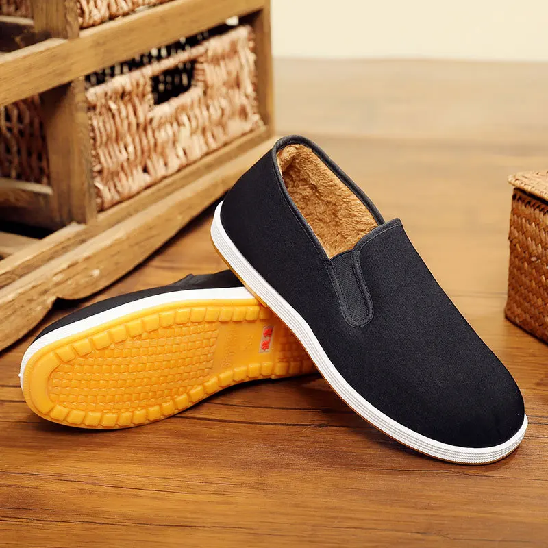 Men'S Shoes Slip On - Zimowe męskie buty z kaszmirem i