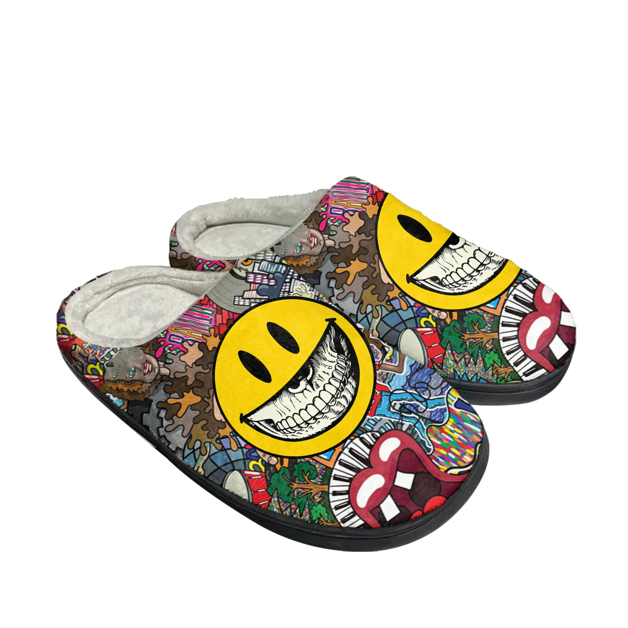 Men Shoes High - Street Art Graffiti Domowe kapcie bawełniane