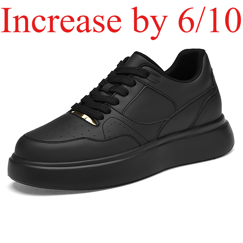 Men'S Shoes Height Increase - Męskie buty skate z ekologicznej skóry,