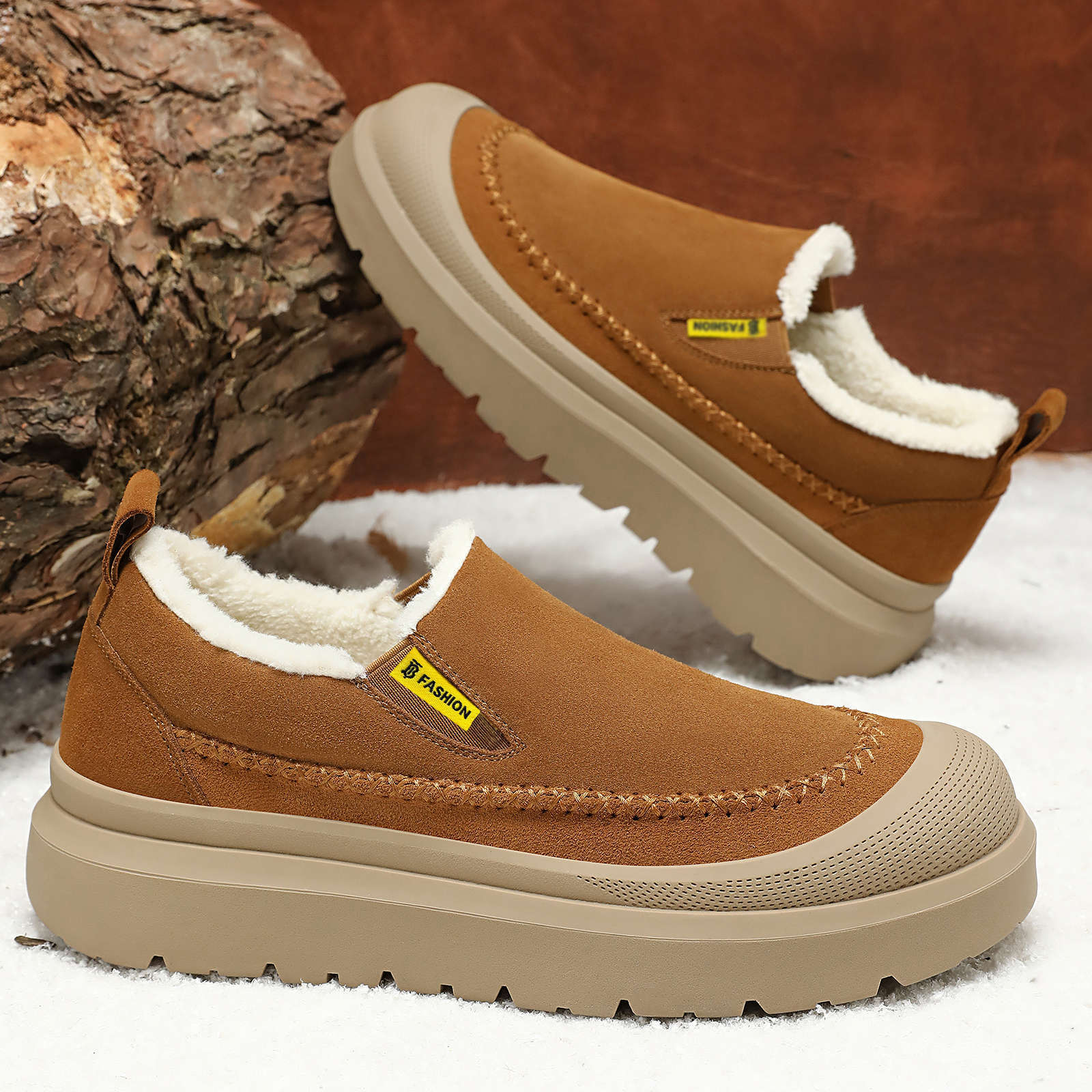 Men'S Shoes Height Increase - Zimowe męskie botki na grubej podeszwie,
