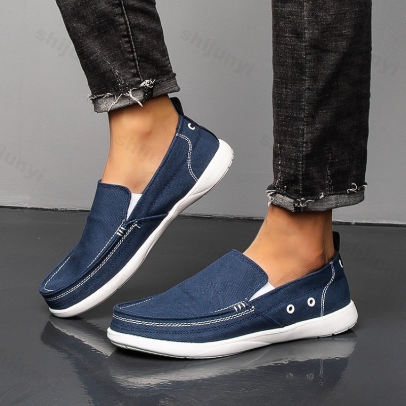 Men'S Shoes Slip On - Jesienne męskie płócienne buty codzienne 2025