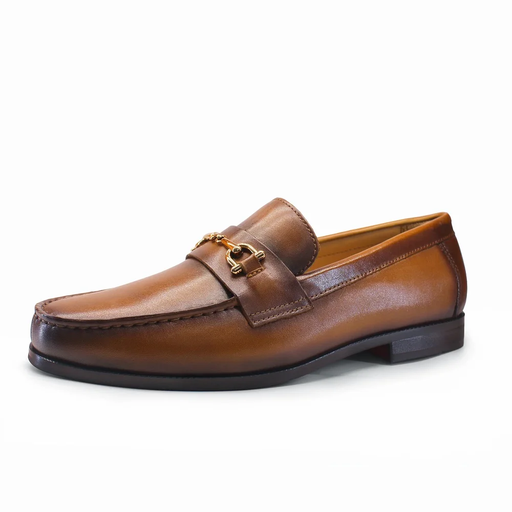 Men'S Shoes Slip On - Męskie mokasyny, eleganckie buty wizytowe z