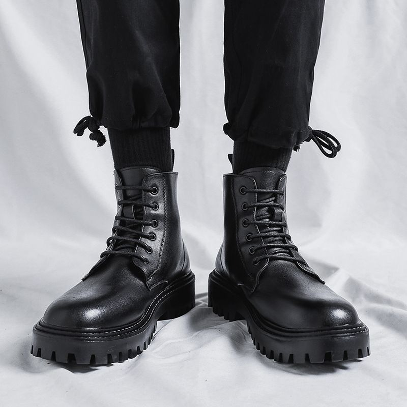 Męskie wysokie skórzane buty w – Men'S Shoes Height Increase recenzja i cena
