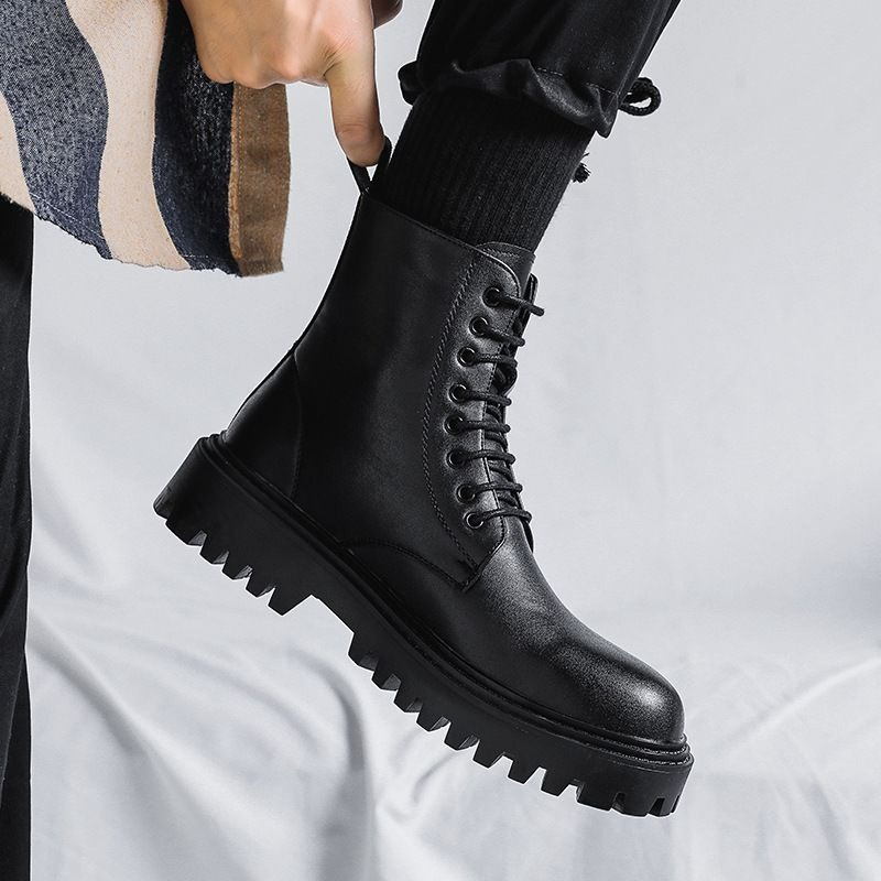 Męskie wysokie skórzane buty w – Men'S Shoes Height Increase recenzja i cena