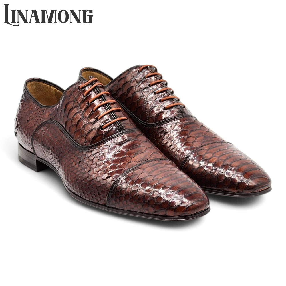 Brązowe oksfordy ze sztucznej  – Men'S Shoes Limited Edition recenzja i cena