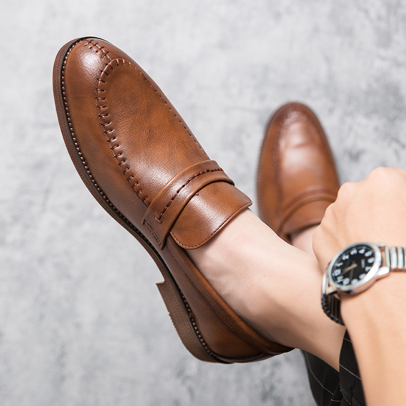 Męskie mokasyny strój biznesow – Men Shoes Boss recenzja i cena