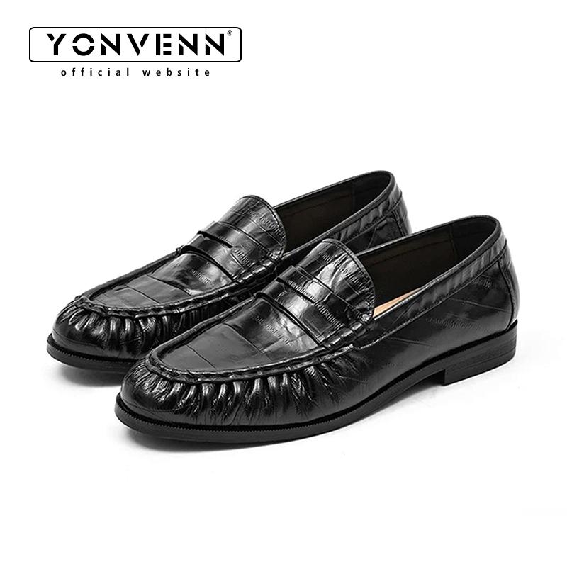 Perłowe mokasyny męskie ze skó – Men Shoes Boss recenzja i cena