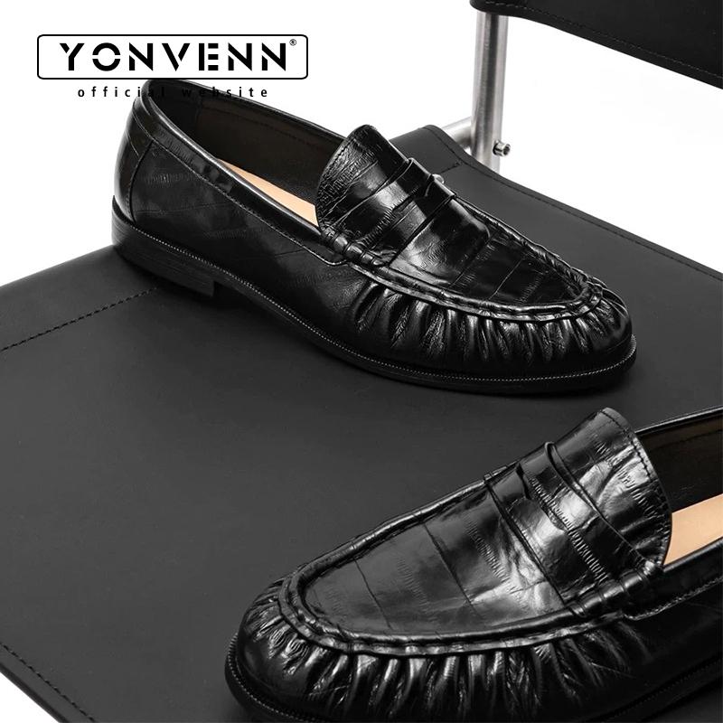 Perłowe mokasyny męskie ze skó – Men Shoes Boss recenzja i cena