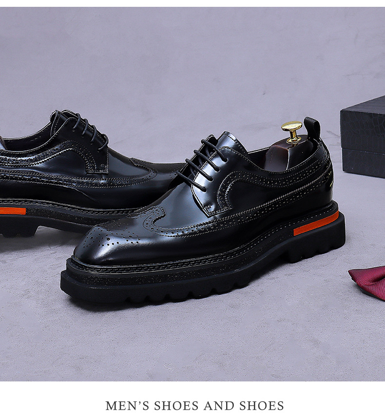 Męskie oksfordy brogsy na plat – Men Shoes Boss recenzja i cena