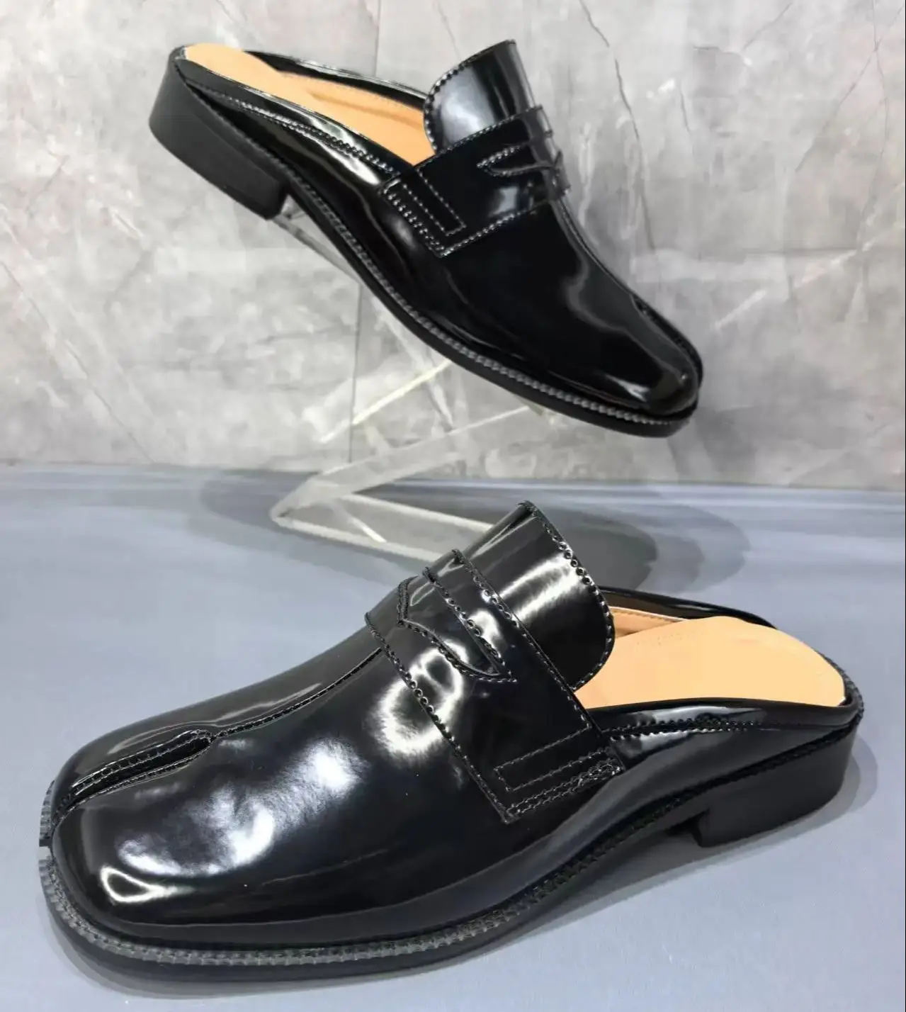 Męskie klapki Tabi z dzielonym – Men'S Shoes Slip On recenzja i cena