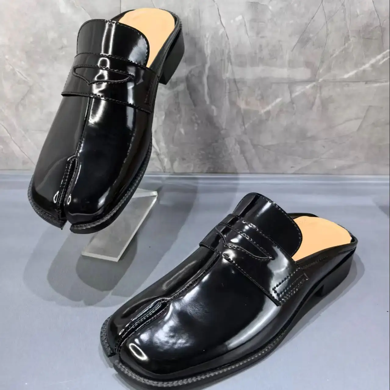 Męskie klapki Tabi z dzielonym – Men'S Shoes Slip On recenzja i cena
