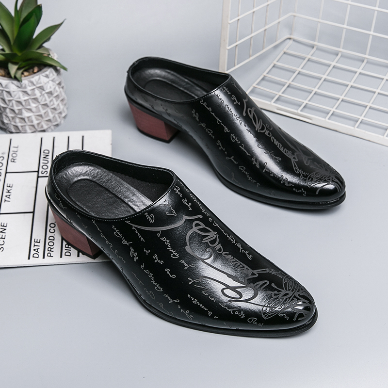 Męskie brązowe skórzane klapki – Men'S Shoes Slip On recenzja i cena
