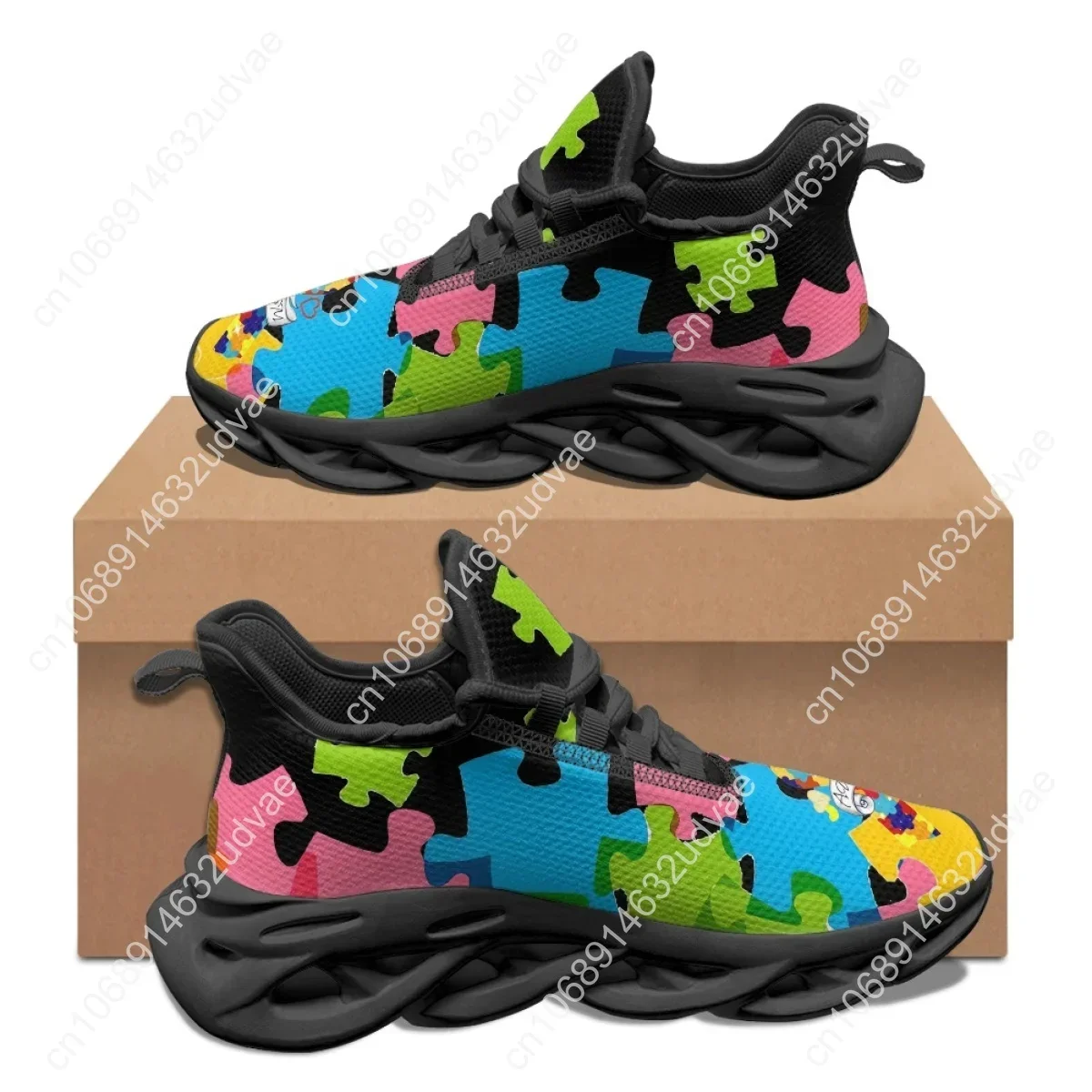 Buty sportowe z motywem autyzm – Men Shoes High recenzja i cena