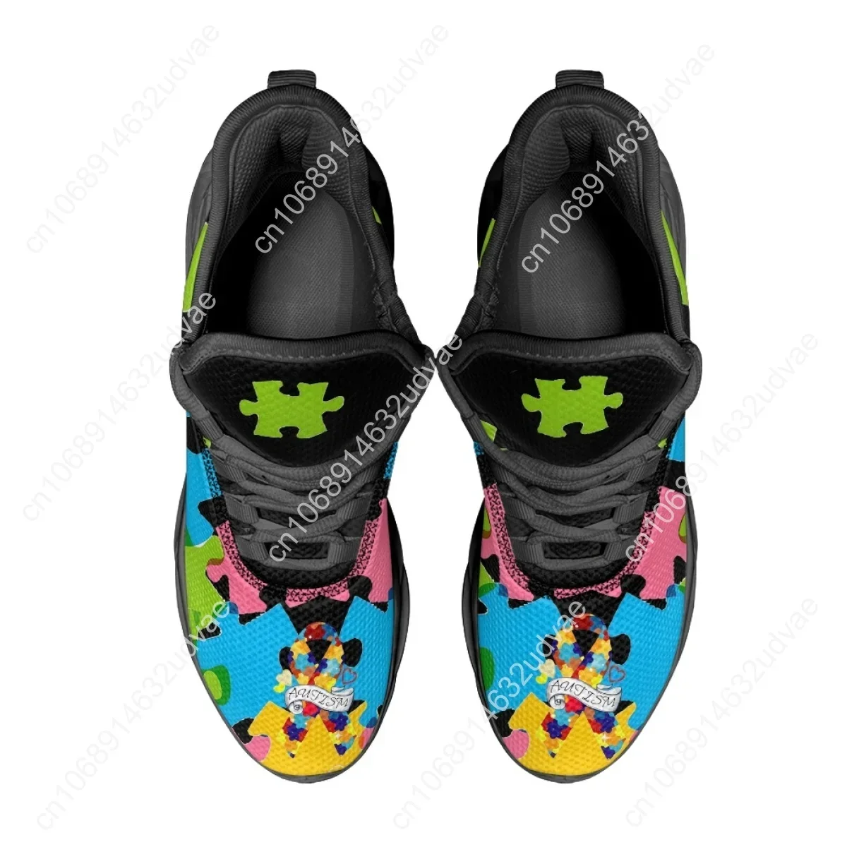 Buty sportowe z motywem autyzm – Men Shoes High recenzja i cena