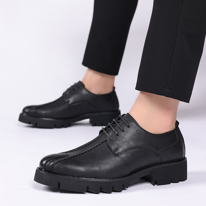 Męskie buty ze skóry bydlęcej  – Men'S Shoes Height Increase recenzja i cena