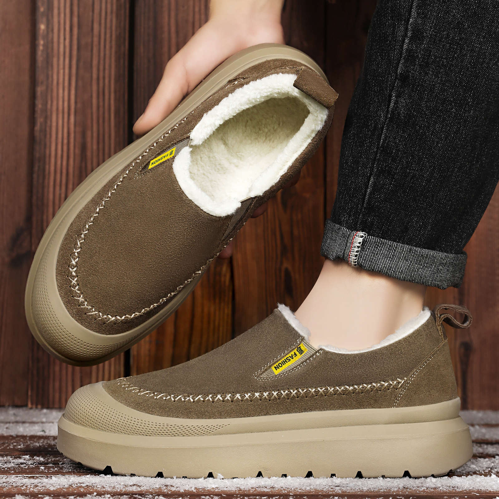 Zimowe męskie botki na grubej  – Men'S Shoes Height Increase recenzja i cena