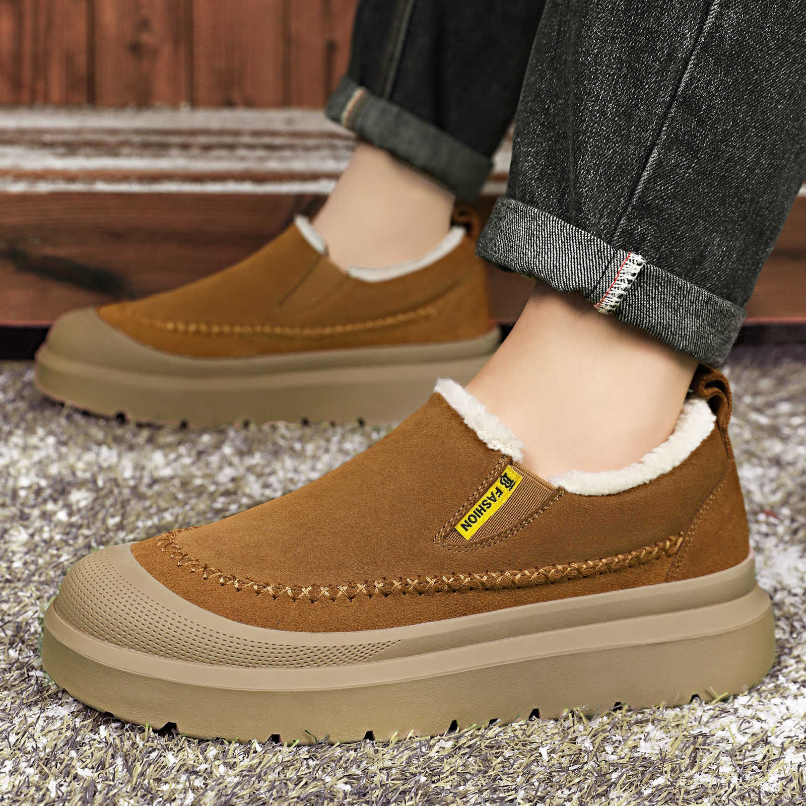 Zimowe męskie botki na grubej  – Men'S Shoes Height Increase recenzja i cena