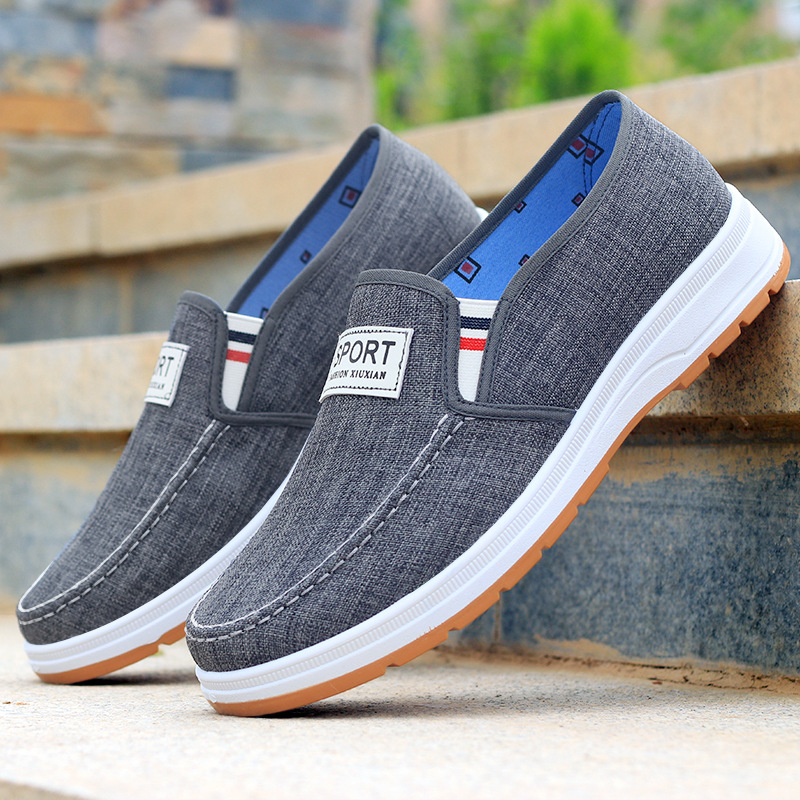 Letnie płócienne buty męskie,  – Men'S Shoes Slip On recenzja i cena