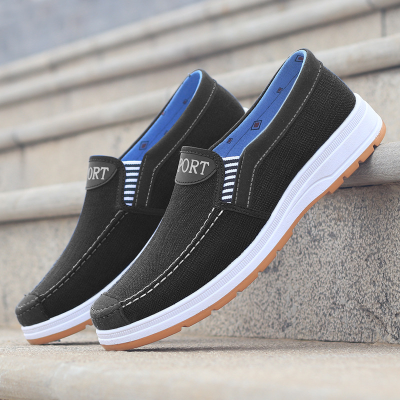 Letnie płócienne buty męskie,  – Men'S Shoes Slip On recenzja i cena