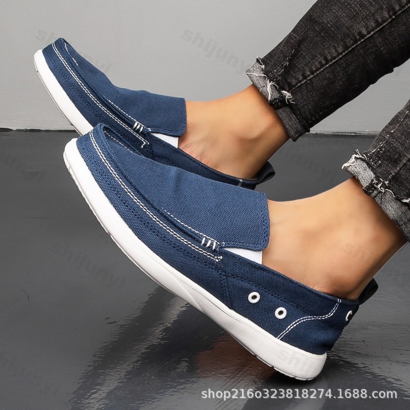 Jesienne męskie płócienne buty – Men'S Shoes Slip On recenzja i cena