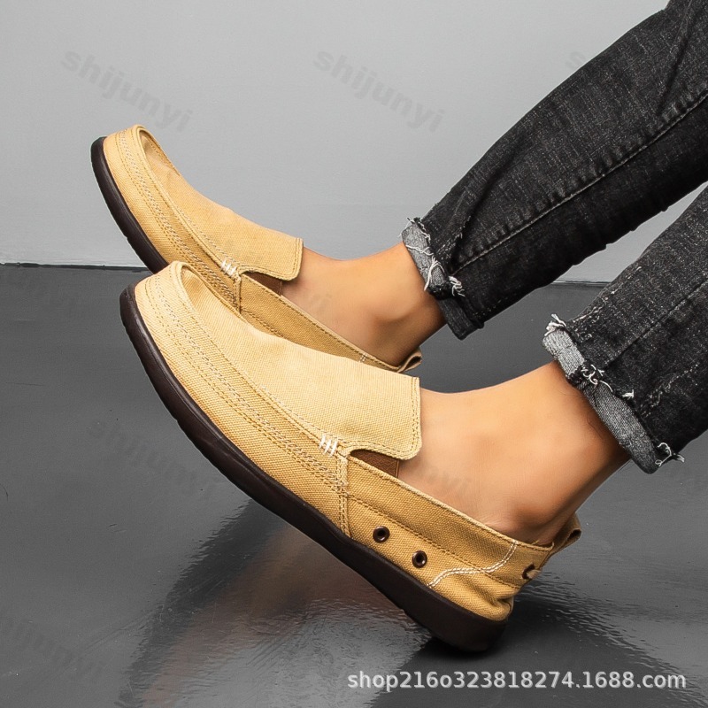Jesienne męskie płócienne buty – Men'S Shoes Slip On recenzja i cena
