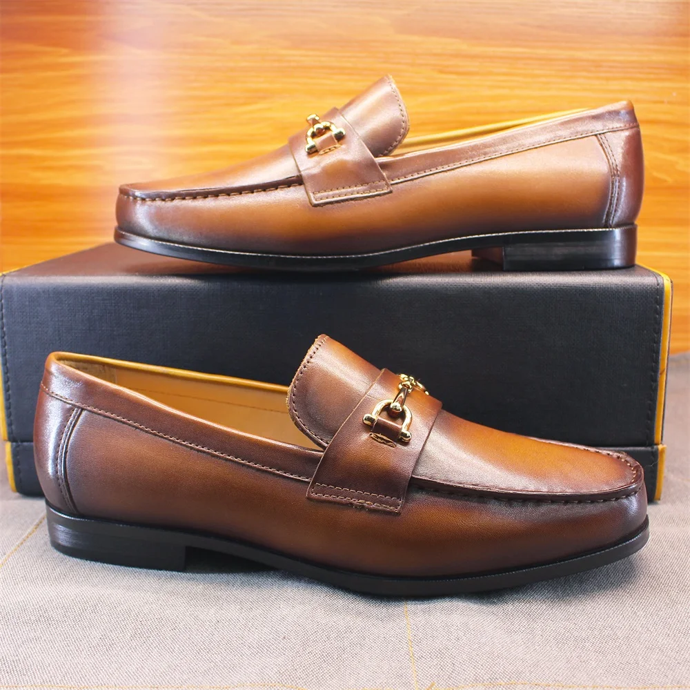Męskie mokasyny, eleganckie bu – Men'S Shoes Slip On recenzja i cena