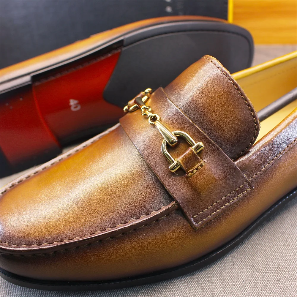Męskie mokasyny, eleganckie bu – Men'S Shoes Slip On recenzja i cena