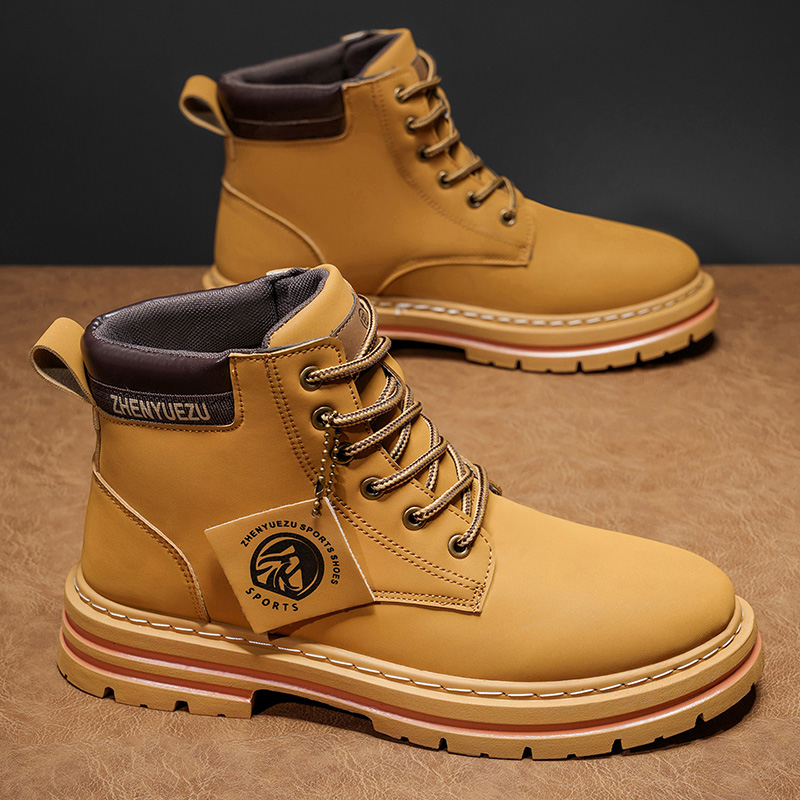 Jesienne i zimowe retro botki  – Men'S Shoes Height Increase recenzja i cena