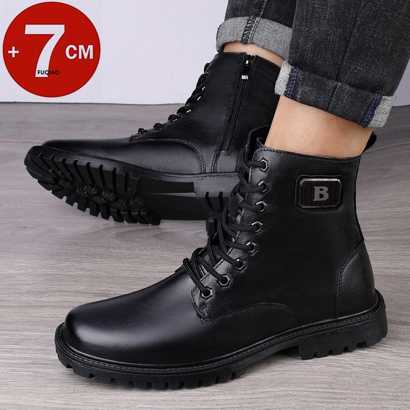 Męskie skórzane buty z ukrytym – Men'S Shoes Height Increase recenzja i cena